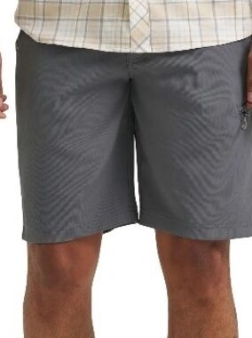 Wrangler Gray Flat Front Men's Outdoor Shorts